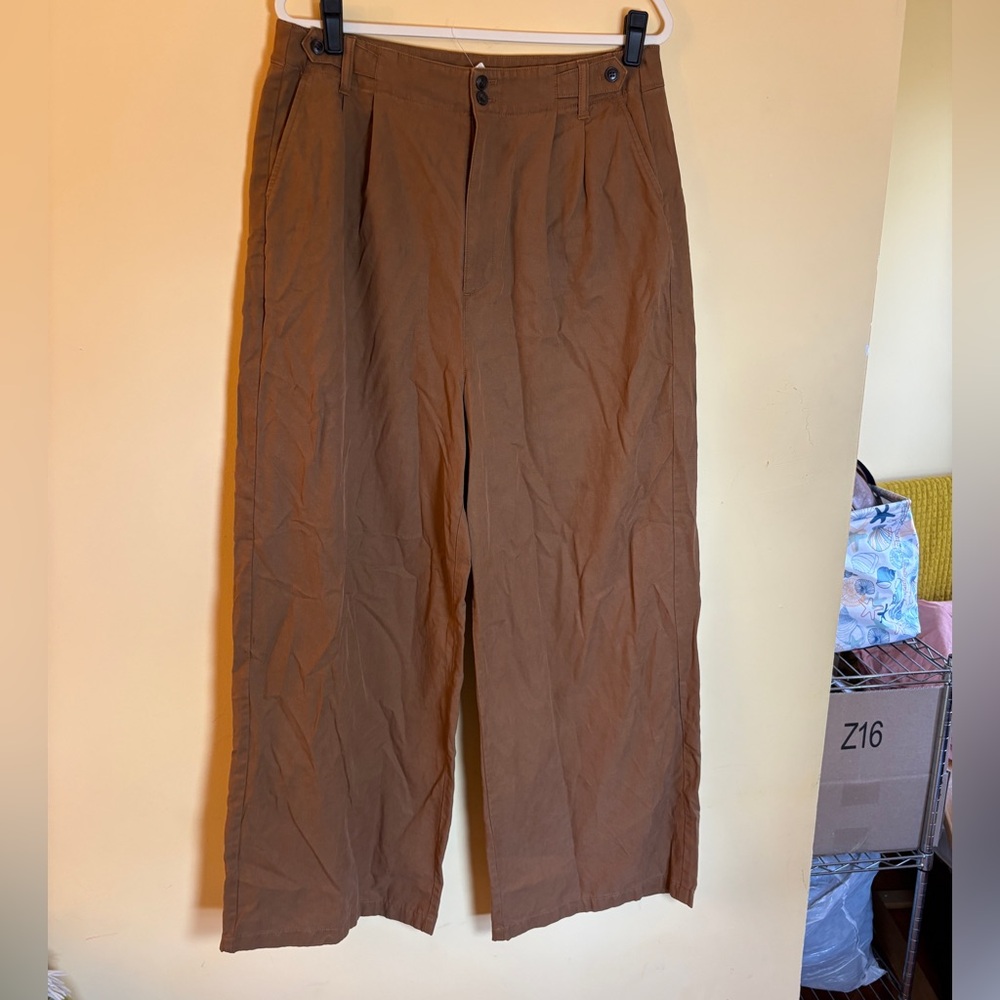 Madewell Brown Wide Leg Pants